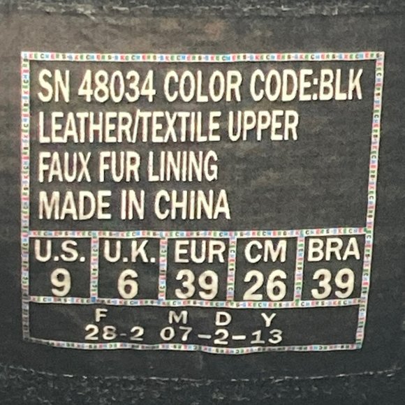 Skechers SKCH Plus 3 Pyramids Boots 48034 Suede Hidden Wedge Lined Black Women 9 - Picture 9 of 9